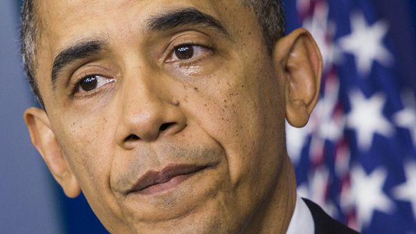 Le lacrime del presidente Obama 3